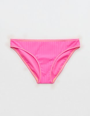 Aerie Ribbed Full Coverage Classic Bikini Bottom