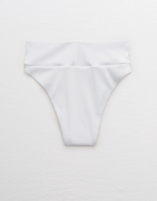 Aerie Ribbed High Cut Cheeky Bikini Bottom