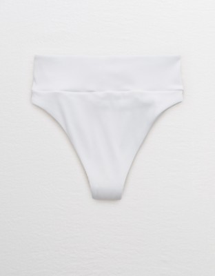 Aerie Ribbed High Cut Cheeky Bikini Bottom