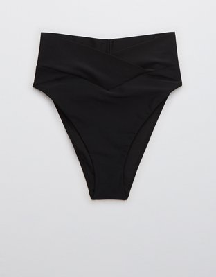 Aerie Crossover High Cut Cheeky Bikini Bottom