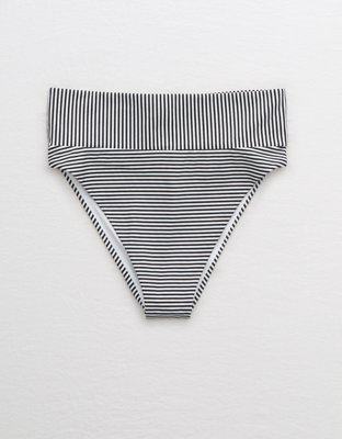 Aerie Printed High Cut Cheeky Bikini Bottom