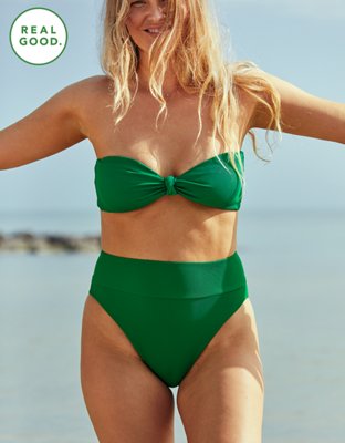 aerie ribbed high waisted bikini bottom