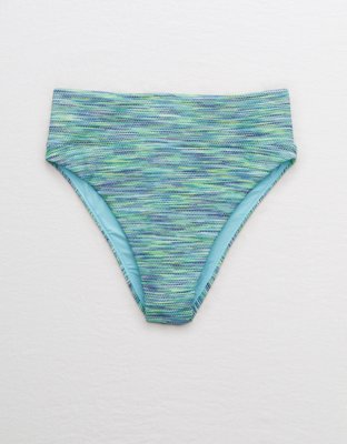 Aerie Space Dye High Cut Cheeky Bikini Bottom