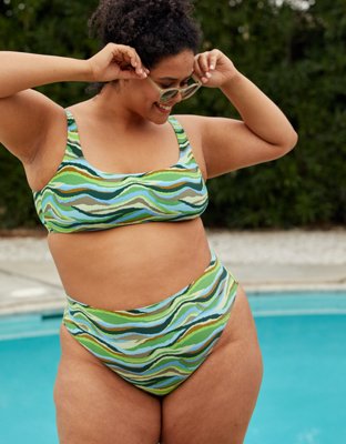 american eagle high waisted swimsuit