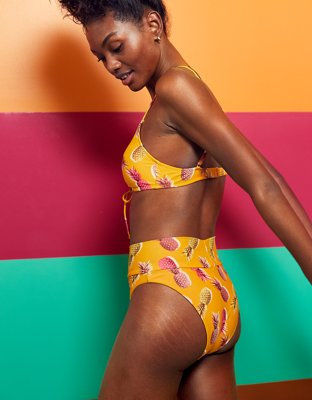Aerie High Cut Cheeky Bikini Bottom