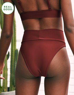 Aerie High Cut Cheeky Bikini Bottom