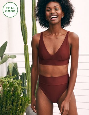 Aerie High Cut Cheeky Bikini Bottom