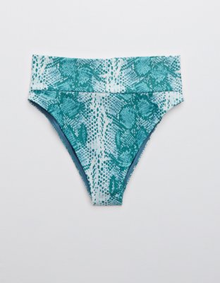 Aerie Snake High Cut Cheeky Bikini Bottom