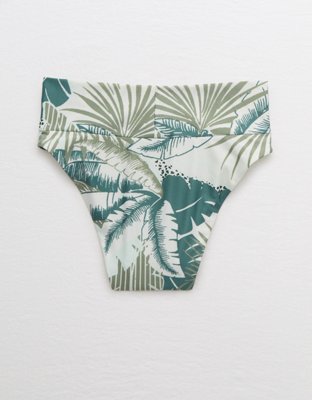 aerie smocked tie cheeky bikini bottom