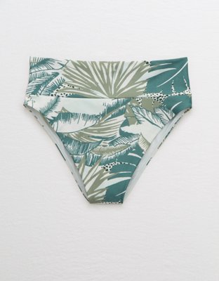 aerie smocked tie cheeky bikini bottom