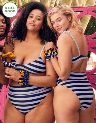 Aerie High Cut Cheeky Bikini Bottom