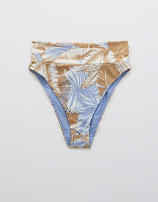 aerie smocked tie cheeky bikini bottom