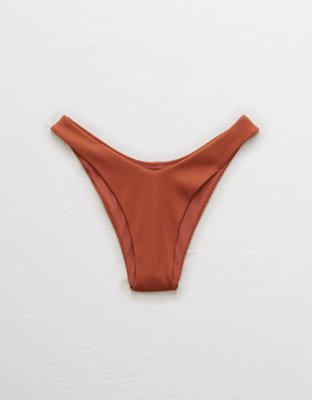Aerie Ribbed Super High Cut Cheekiest Bikini Bottom