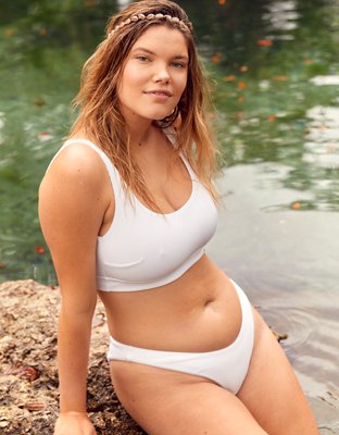 high cut white bikini bottoms