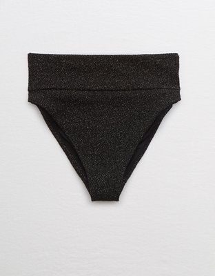 Aerie Bottom de bikini cheeky con corte alto y brillo