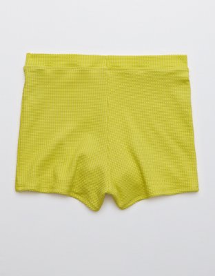 Aerie Waffle High Waisted Boyshort Bikini Bottom