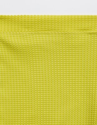 Aerie Waffle High Waisted Boyshort Bikini Bottom