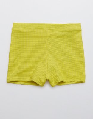 Aerie Waffle High Waisted Boyshort Bikini Bottom