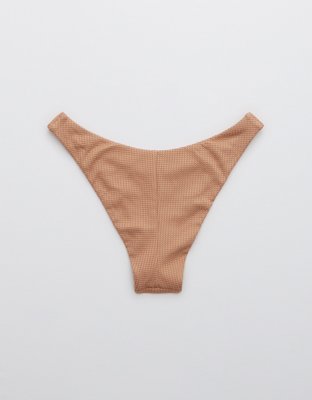 Aerie Waffle Super High Cut Cheekiest Bikini Bottom