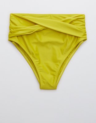 Aerie Twist High Cut Cheeky Bikini Bottom