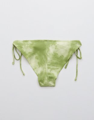 Aerie Embroidered Tie Cheekier Bikini Bottom