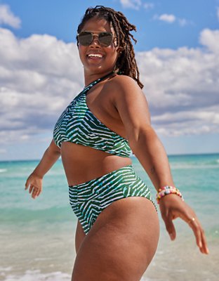 Aerie High Cut Cheeky Bikini Bottom