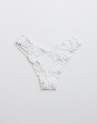 Aerie Jacquard Floral Cheekiest Bikini Bottom