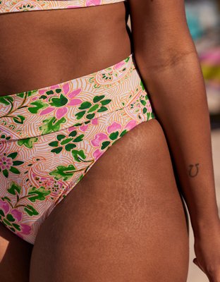 Aerie High Cut Cheeky Bikini Bottom