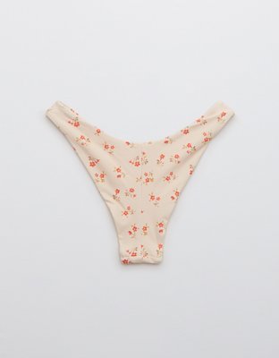 Aerie Printed Super High Cut Cheekiest Bikini Bottom
