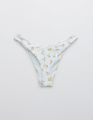 Aerie Printed Super High Cut Cheekiest Bikini Bottom