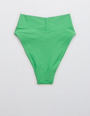 Aerie Crossover High Cut Cheeky Bikini Bottom