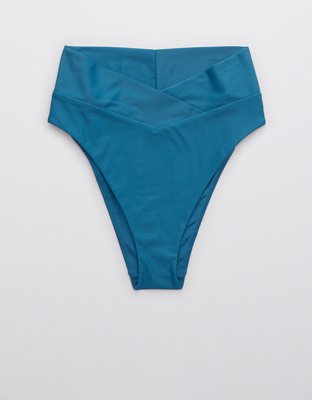 Aerie Crossover High Cut Cheeky Bikini Bottom