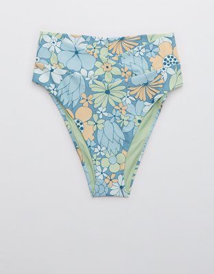 Aerie Crossover High Cut Cheeky Bikini Bottom