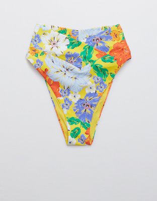 Aerie Crossover High Cut Cheeky Bikini Bottom