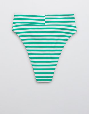 Aerie Cut Out Tie High Cut Cheeky Bikini Bottom