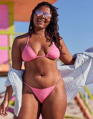 Aerie Jacquard Cheeky Bikini Bottom