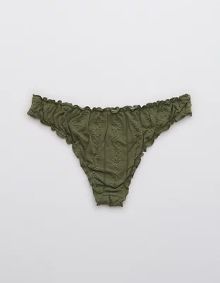 Aerie Eyelet Cheeky Bikini Bottom