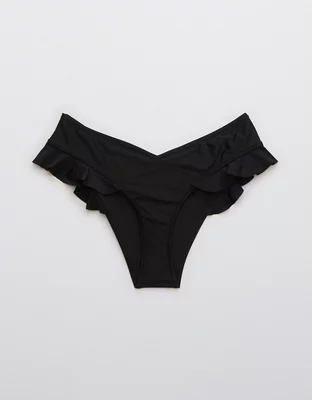 Aerie Ruffle Cheekiest Low Rise Bikini Bottom