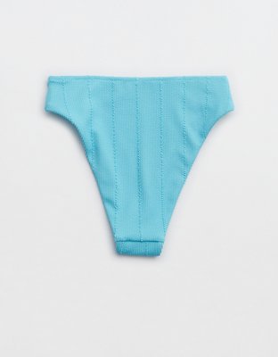 Aerie Bottom de bikini cheeky arrugado de corte alto