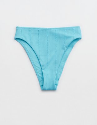 Aerie Crinkle High Cut Cheeky Bikini Bottom