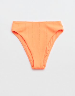 Aerie Crinkle High Cut Cheeky Bikini Bottom