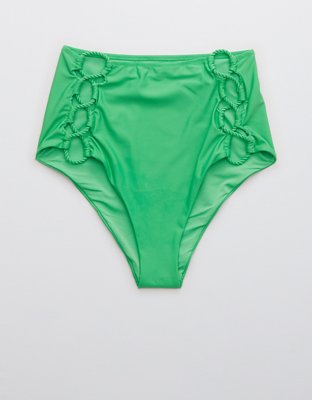 Aerie Cut Out High Waisted Cheeky Bikini Bottom