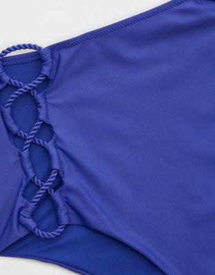 Aerie Cut Out High Waisted Cheeky Bikini Bottom