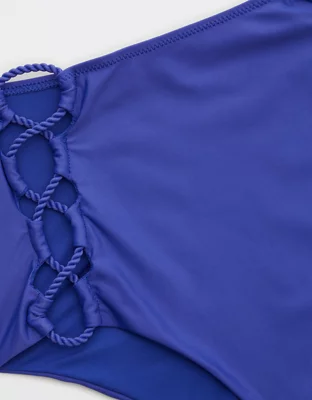 Aerie Cut Out High Waisted Cheeky Bikini Bottom