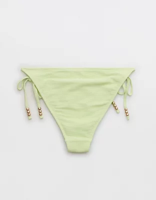Aerie Textured Tie Cheeky Bikini Bottom
