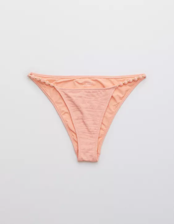 Aerie Jacquard Cheeky Bikini Bottom