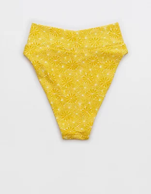 Aerie Crossover High Cut Cheeky Bikini Bottom