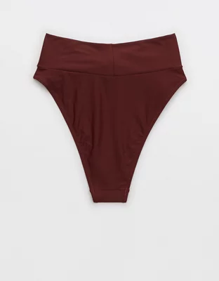 Aerie Twist High Cut Cheeky Bikini Bottom