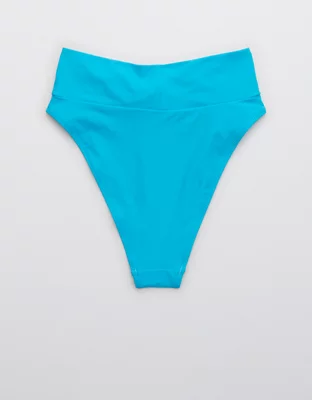 Aerie Twist High Cut Cheeky Bikini Bottom