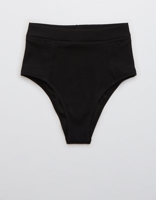 Низ бикини Pocket, крой чики, высокая посадка, в рубчик — Aerie — фото 3